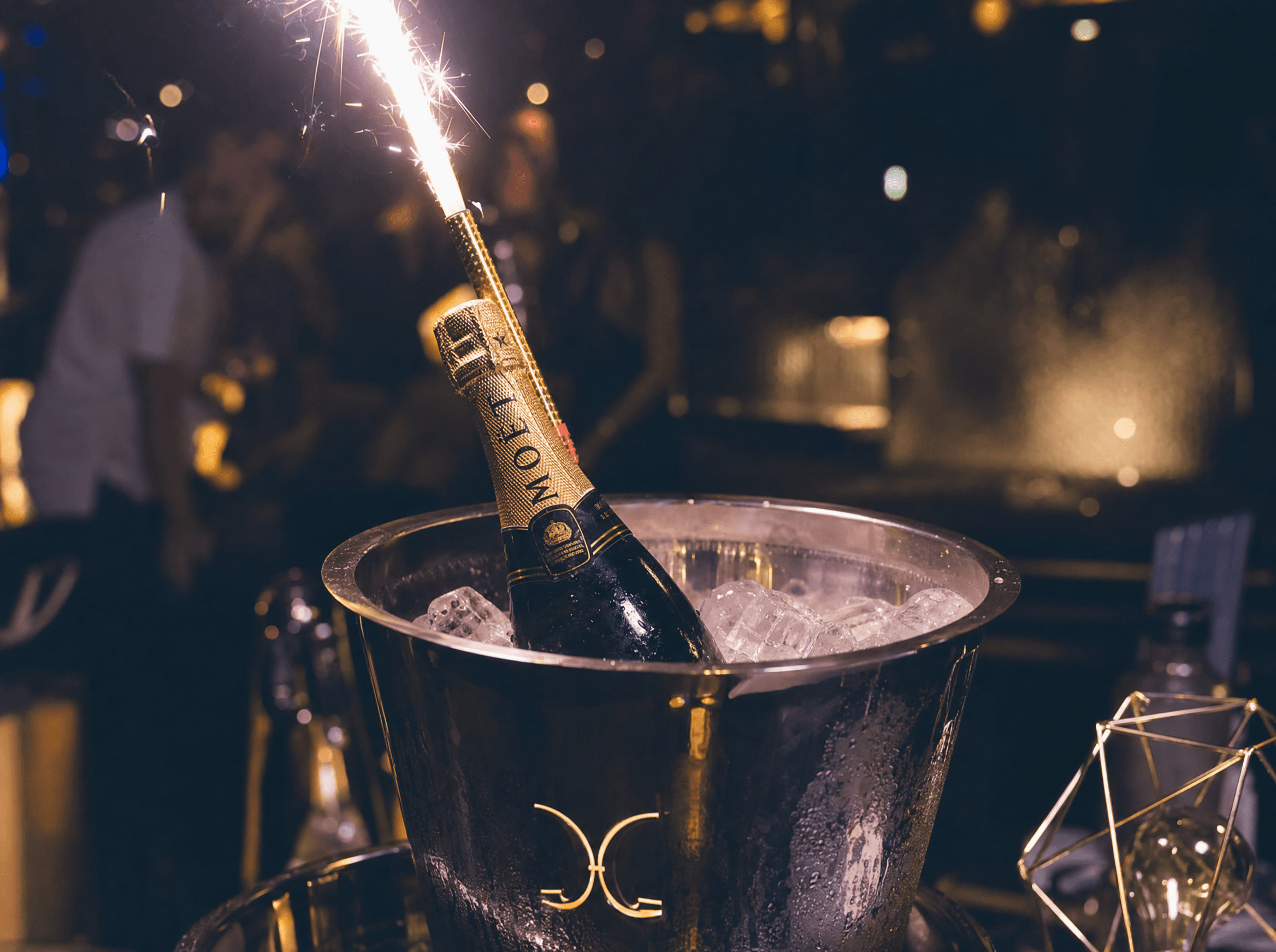 NYX champagne service